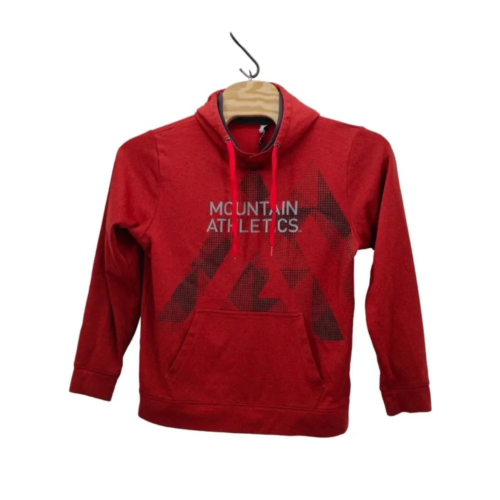The‎ North Face Hoodie Men's Sz Large Mountain Athletics Pullover Red Sweatshirt